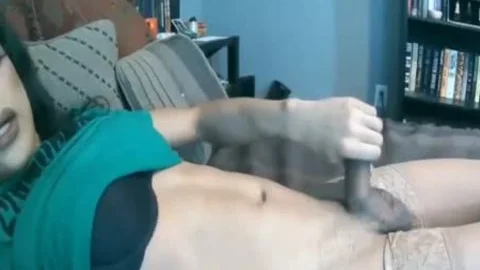 Masturbating live on webcam
