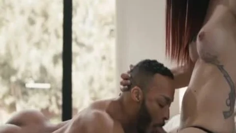lustful Trans playgirl Analed By Her dark bf