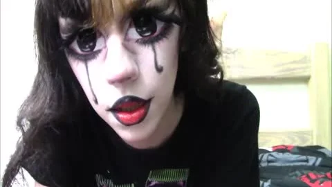 Real anime ladyboy Jerks Off & Eats sperm #13 / HALLOWEEN2017