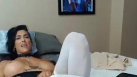 naughty shemale mother I'd like to poke Plays With Her Shecock
