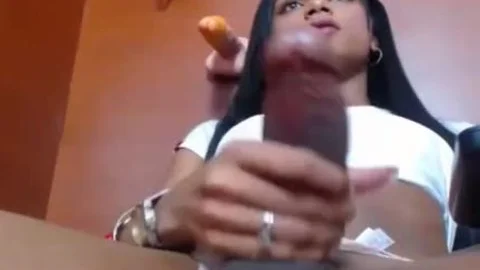 valuable latina t-girl With large shlong sperm Twice
