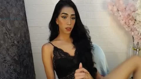 asian tranny Cums Twice In A Row