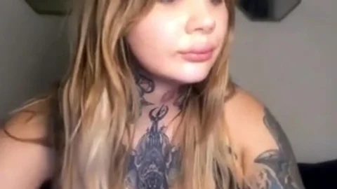 big love breasts sheboy With Full Tattoos Wanks Hard On cam