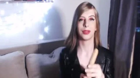 Rock Fan legal age teenager ladyman Rides On sextoy And Make Ahegao