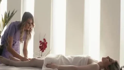 breasty TS Masseuse Casey Kisses bonks TS Ella Hollywoods butthole