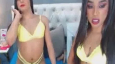 tranny couple indecent Bedroom dong sucking