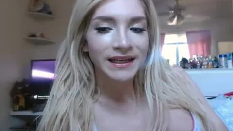 Cassie B. Lost Files- White Bra And pants Show With cumshot