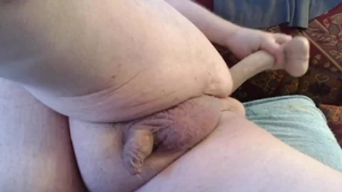 filthy bulky Sissy bonks wazoo And Cums