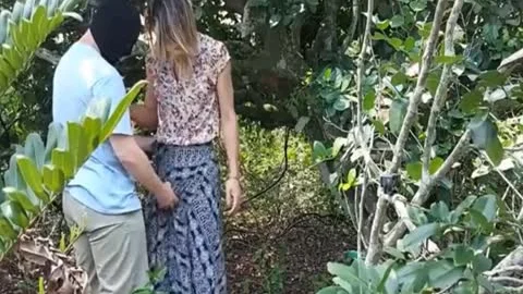horny tranny banging In The Woods To A lad In The booty