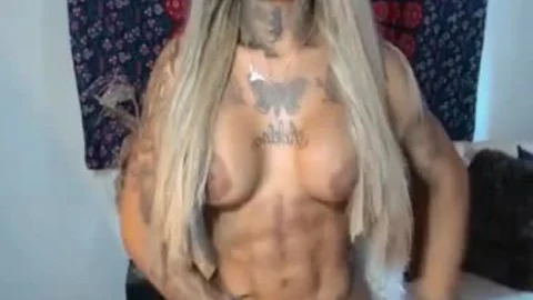 blonde black T girl big tits giant penis